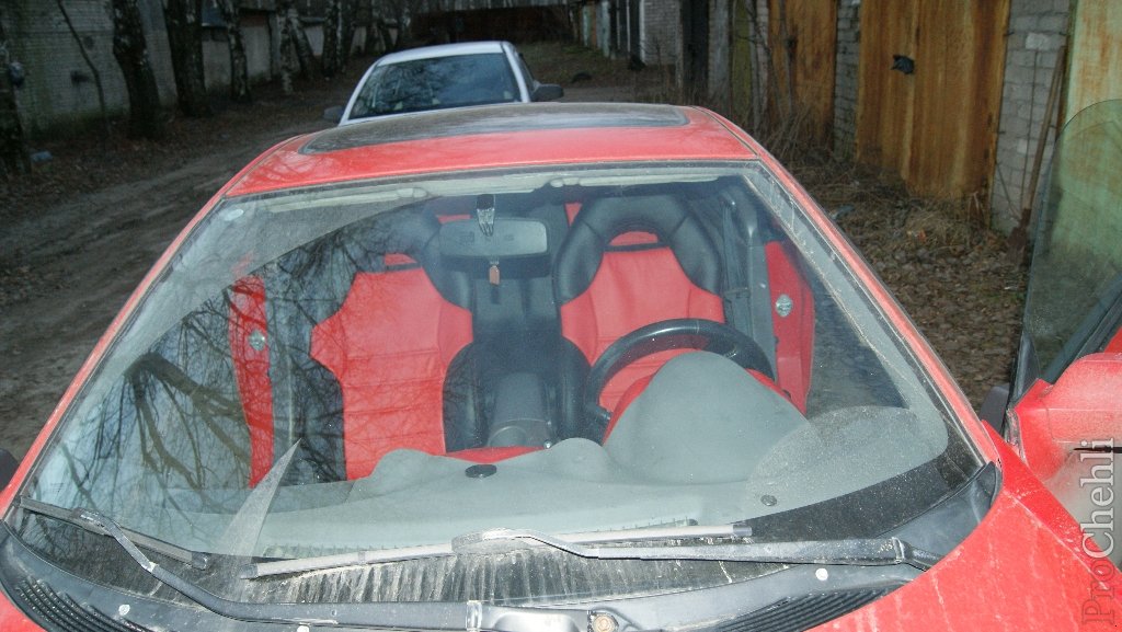 Красно-черные авточехлы для Toyota Сelika №2
