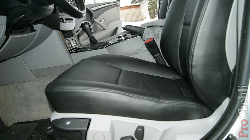 Черные авточехлы на BMW 520 60er №4
