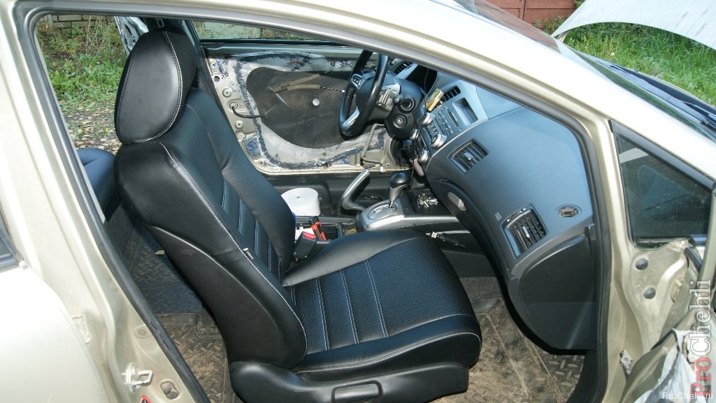 Авточехлы из экокожи для Honda Civic 4d №9