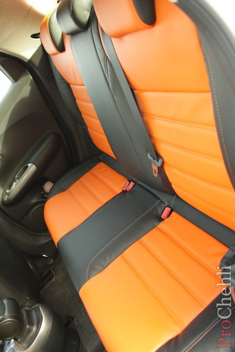 Оранжевые автомобильные чехлы для Nissan Juke Фото 7