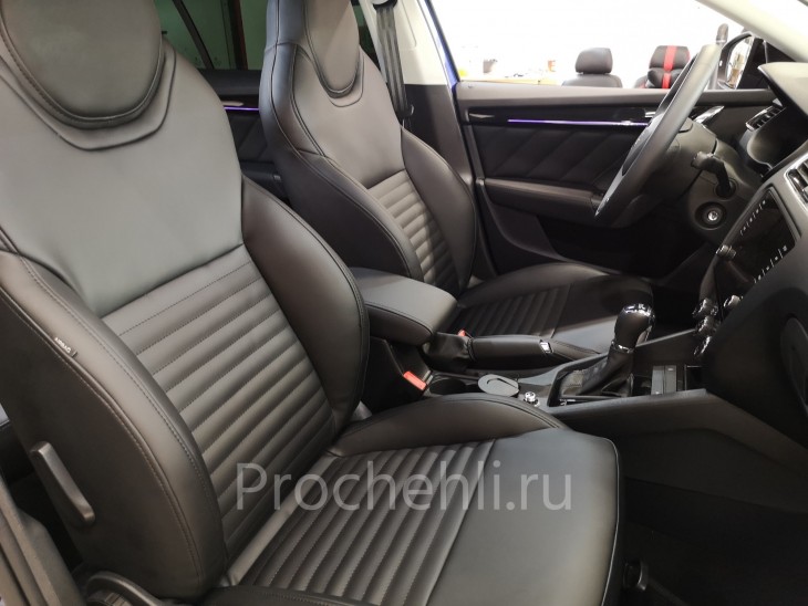 Купить каркасные чехлы на сиденья автомобиля из экокожи на сайтеProchehli.ru