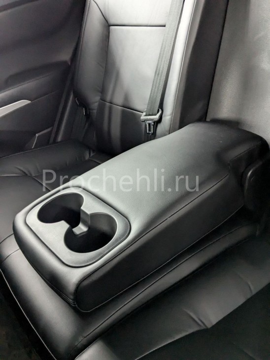 Чехлы для задних сидений Ssang Yong Actyon 2 из черной экокожи №3 Каркасные авточехлы для Ssang Yong Actyon 2 из черной экокожи №9