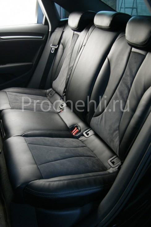 Чехлы на Audi A3 8V sport салон с эффектом перетяжки сидений №8